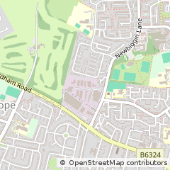 Map of Newcastle Upon Tyne, Tyne and Wear