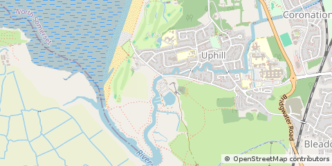 Map of Weston-Super-Mare, Somerset