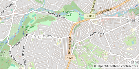 Map of Sheffield