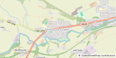 Map of Sheffield, South Yorkshire