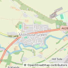Map of Sheffield, South Yorkshire
