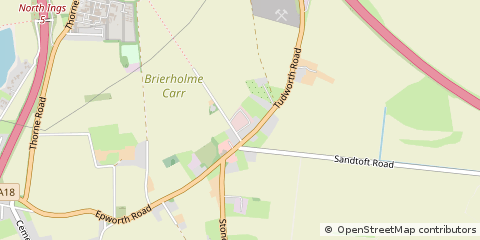 Map of Hatfield, Doncaster South Yorks