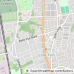 Map of Gateshead, Tyne and Wear