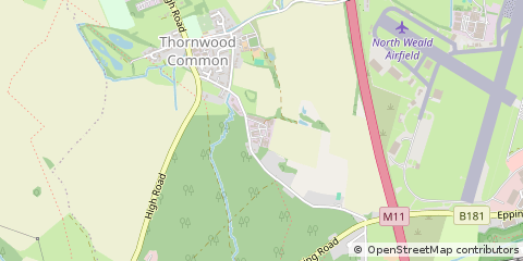 Map of Epping, Essex