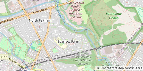 Map of Feltham