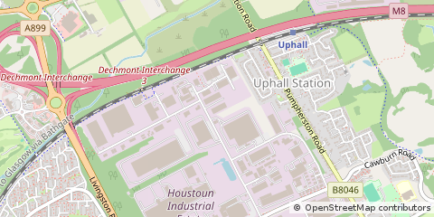Map of Livingston, West Lothian