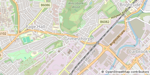 Map of Sheffield