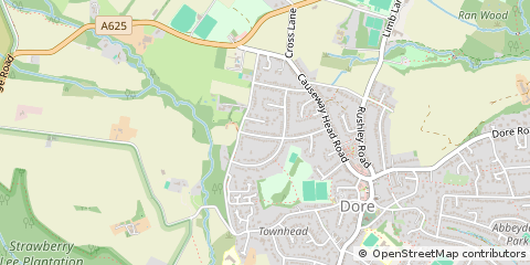 Map of Sheffield