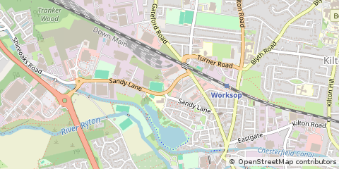 Map of Worksop
