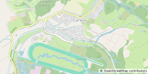 Map of Kidwelly, Carmarthenshire