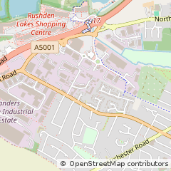 Map of Rushden, Northamptonshire