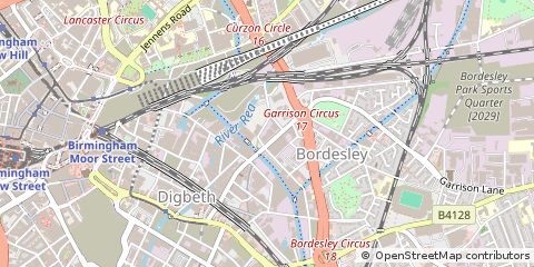 Map of Birmingham, West Midlands