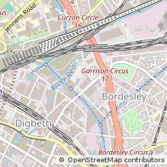 Map of Birmingham, West Midlands