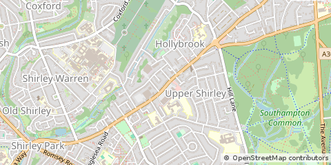 Map of Southampton, Hampshire
