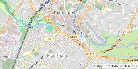 Map of Chelmsford