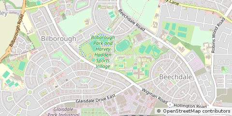 Map of Nottingham, Nottinghamshire