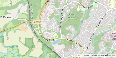 Map of ST Leonards on SEA, East Sussex