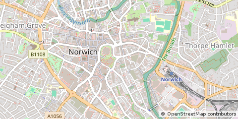 Map of Norwich, Norfolk
