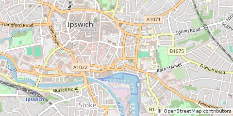 Map of Ipswich, Suffolk