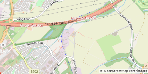 Map of Loanhead, Midlothian