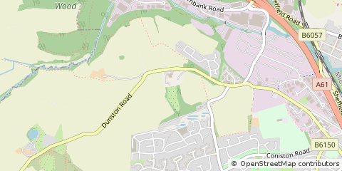 Map of Chesterfield, Derbyshire