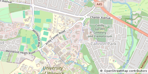 Map of Coventry, West Midlands
