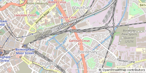 Map of Birmingham, West Midlands