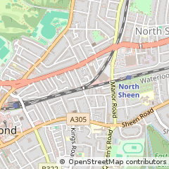 Map of Richmond, Surrey