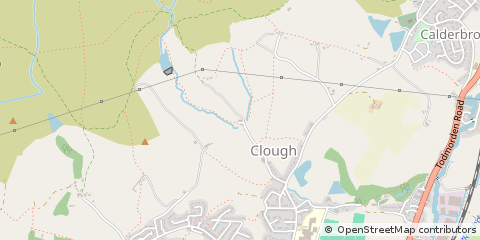 Map of Littleborough, Lancashire