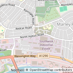 Map of Sunderland