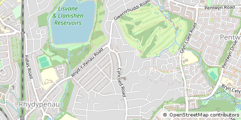 Map of Cardiff