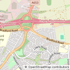Map of Wakefield, West Yorkshire
