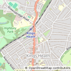 Map of Birmingham, West Midlands