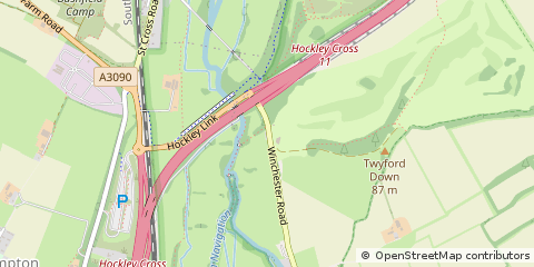 Map of Winchester, Hampshire