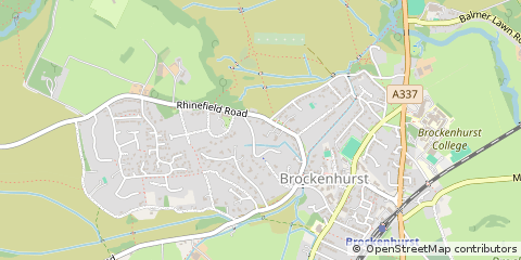 Map of Brockenhurst, Hampshire