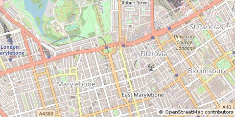 Map of London, Hertfordshire