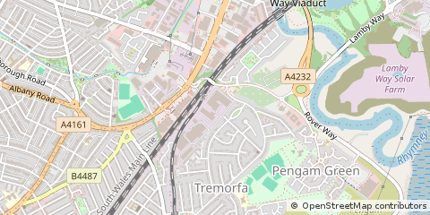 Map of Cardiff