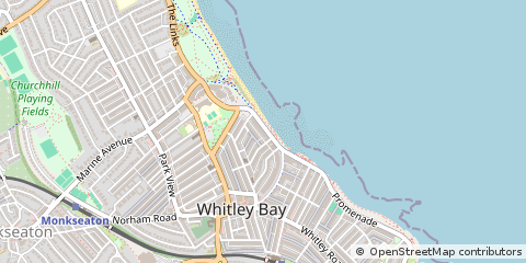 Map of Whitley BAY