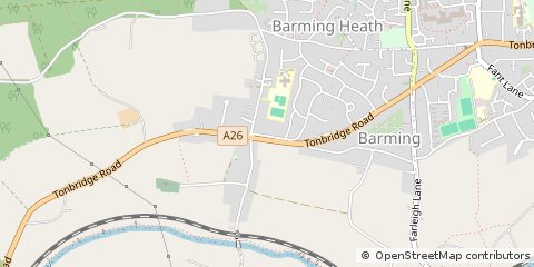 Map of Maidstone, Kent