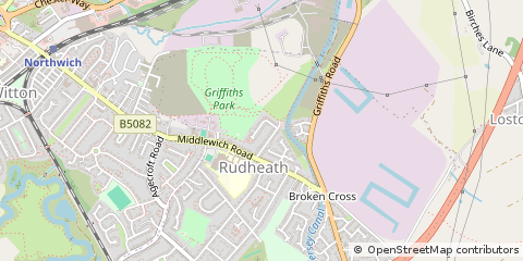 Map of Northwich, Cheshire