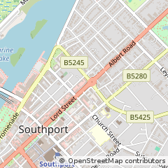 Map of Southport, Merseyside