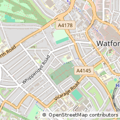 Map of Watford, Herts