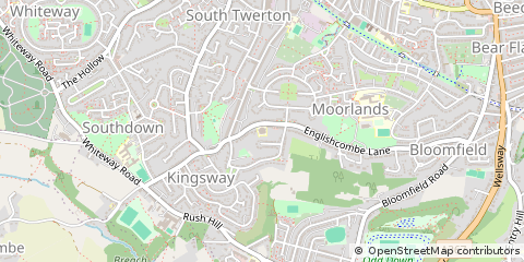Map of Bath, Somerset