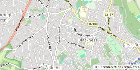 Map of Crowborough, Kent