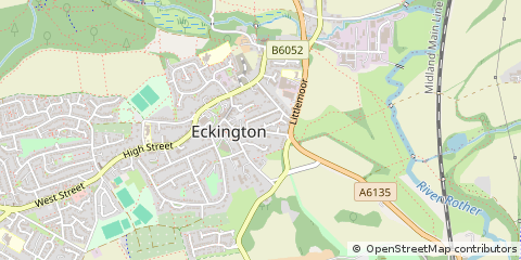 Map of Sheffield, South Yorkshire
