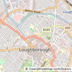 Map of Loughborough, Leicestershire