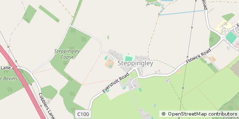 Map of Bedford, BDF