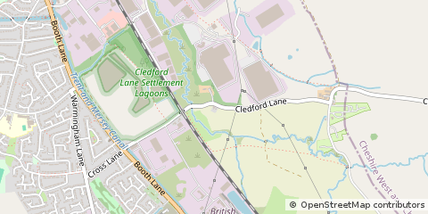 Map of Middlewich, Cheshire