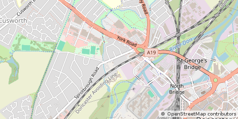 Map of Doncaster