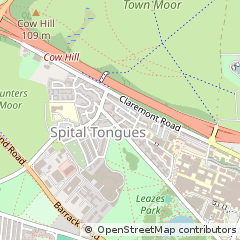 Map of Newcastle Upon Tyne, Tyne and Wear